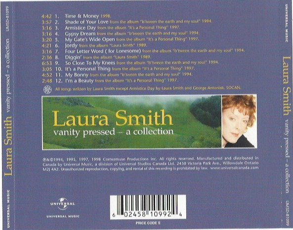 Laura Smith (2) - Vanity Pressed - A Collection (CD, Comp) (Near Mint (NM or M-)) - Image 2