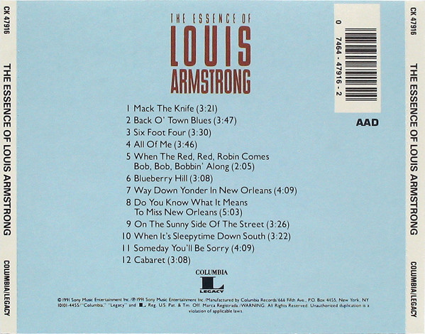 Louis Armstrong - The Essence Of Louis Armstrong (CD, Comp) (Near Mint (NM or M-)) - Image 2