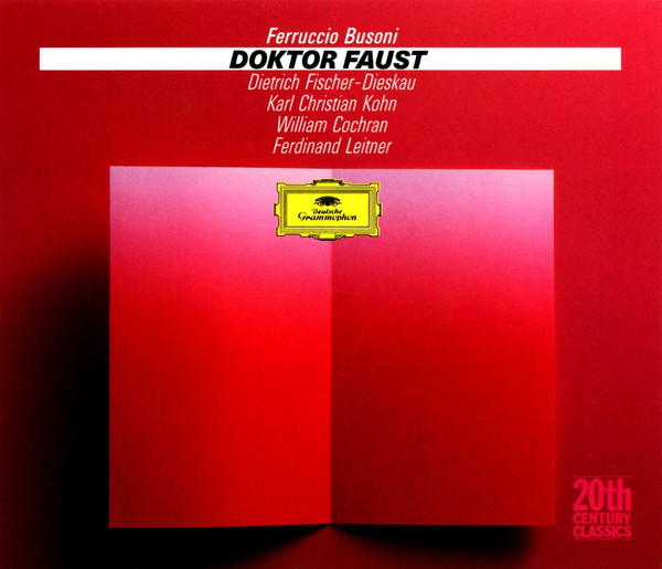 Ferruccio Busoni / Dietrich Fischer-Dieskau, Karl Kohn, William Cochran, Ferdinand Leitner - Doktor Faust (3xCD, Album, RE, RM) (Near Mint (NM or M-))