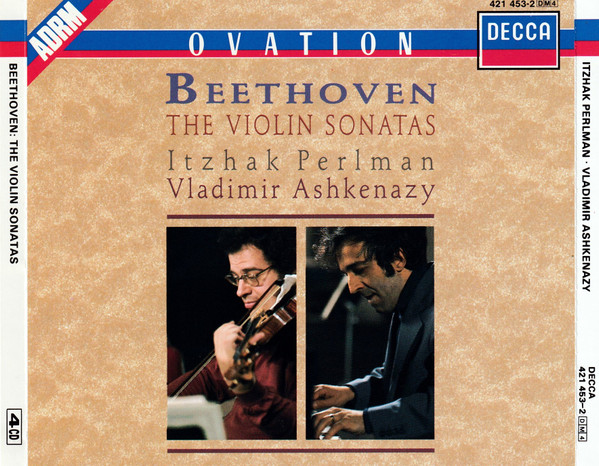 Ludwig van Beethoven - Itzhak Perlman, Vladimir Ashkenazy - The Violin Sonatas (4xCD, Comp, RE, RM) (Mint (M))