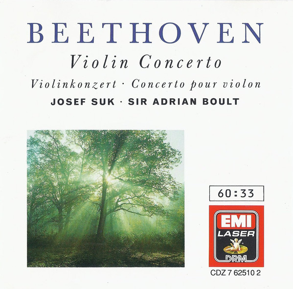 Ludwig van Beethoven, Josef Suk, Sir Adrian Boult - Violin Concerto (CD, Comp, RM) (Mint (M))
