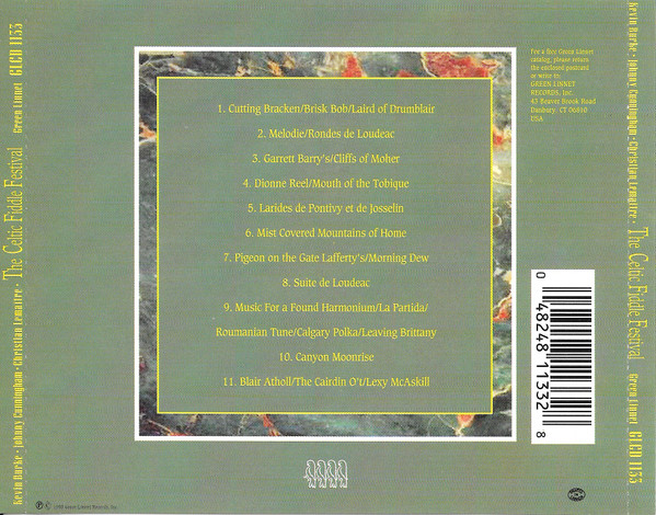 Celtic Fiddle Festival : Kevin Burke (2), Johnny Cunningham, Christian Lemaître - The Celtic Fiddle Festival (CD, Album) (Mint (M)) - Image 2