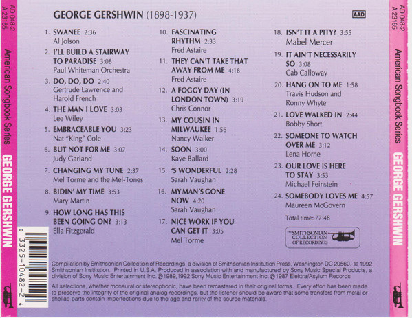 Various - American Songbook Series: George Gershwin (CD, Album, Comp) (Near Mint (NM or M-)) - Image 2