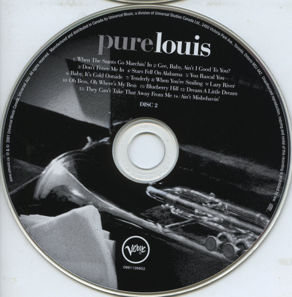 Louis Armstrong - Pure Louis (2xCD, Comp, Mono) (Near Mint (NM or M-)) - Image 5
