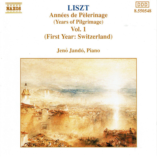 Franz Liszt, Jenö Jandó - Années De Pèlerinage (Years Of Pilgrimage) Vol. 1 (CD, Album) (Mint (M))