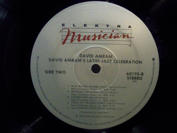 David Amram And Friends - Latin-Jazz Celebration (LP, Spe) (Very Good Plus (VG+)) - Image 3