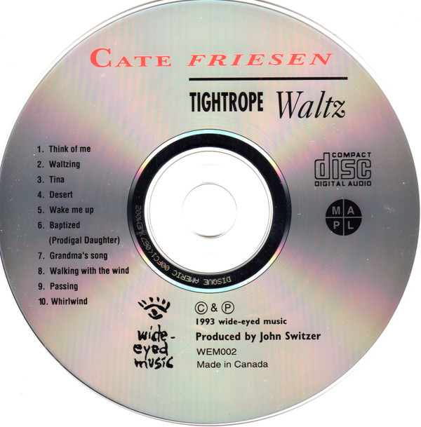 Cate Friesen - Tightrope Waltz (CD, Album) (Near Mint (NM or M-)) - Image 3