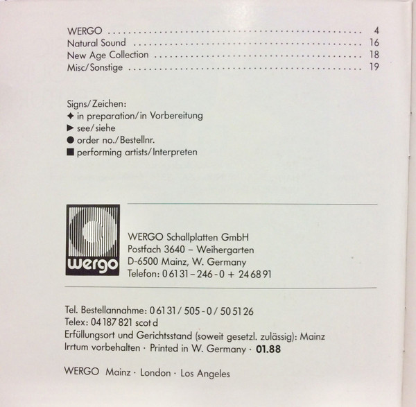 Various - Music Of Our Century - Musik Unserer Zeit (Wergo Collection) (CD, Comp) (Near Mint (NM or M-)) - Image 3