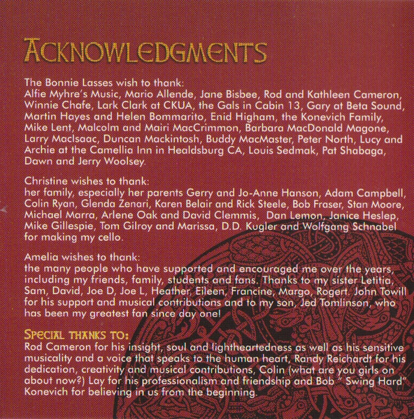 Amelia Kaminsky, Christine Hanson - Bonnie Lasses (CD, Album) (Near Mint (NM or M-)) - Image 5