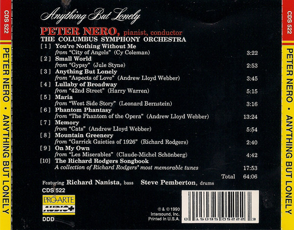 Peter Nero, Columbus Symphony Orchestra - Anything But Lonely (CD, Multichannel, Dol) (Near Mint (NM or M-)) - Image 2