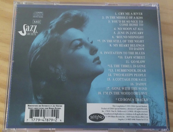 Julie London - Time For Love - The Best Of Julie London (CD, Comp, RE, RM) (Near Mint (NM or M-)) - Image 3