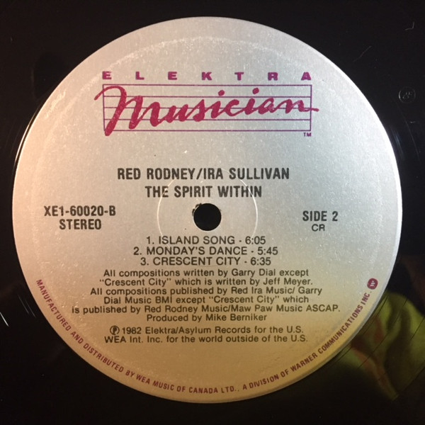 Red Rodney & Ira Sullivan - Spirit Within (LP, Album) (Mint (M)) - Image 4