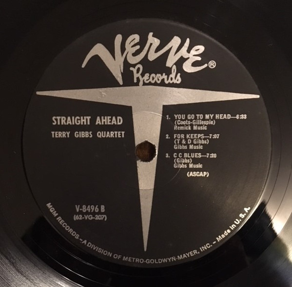 Terry Gibbs Quartet - Straight Ahead (LP, Mono) (Very Good Plus (VG+)) - Image 4
