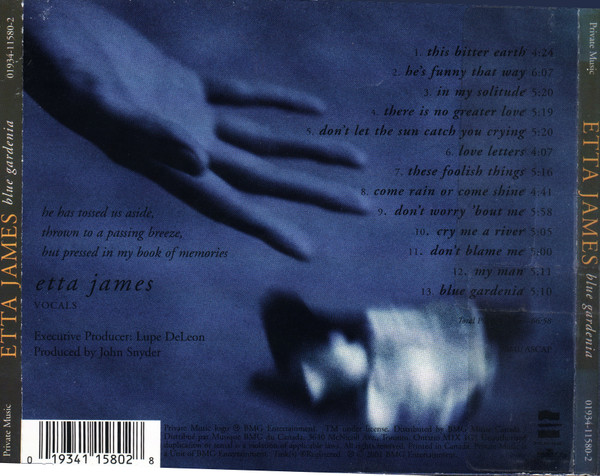 Etta James - Blue Gardenia (CD, Album) (Near Mint (NM or M-)) - Image 2