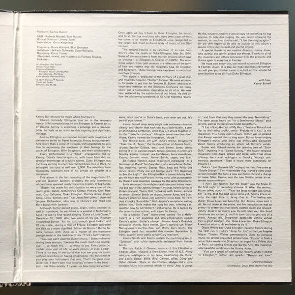 Kenny Burrell - Ellington Is Forever, Volume Two (2xLP, Album) (Very Good Plus (VG+)) - Image 3