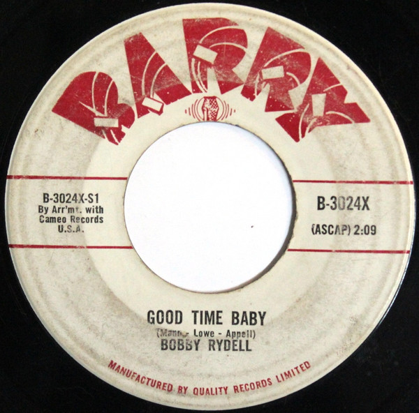 Bobby Rydell - Good Time Baby / Cherie (7", Single) (Near Mint (NM or M-))