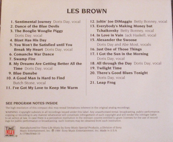 Les Brown - Big Bands: Les Brown (CD, Comp) (Near Mint (NM or M-)) - Image 2
