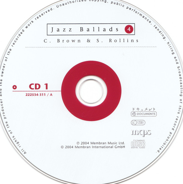 Clifford Brown & Sonny Rollins - Jazz Ballads 4 (2xCD, Comp, RM) (Near Mint (NM or M-)) - Image 3