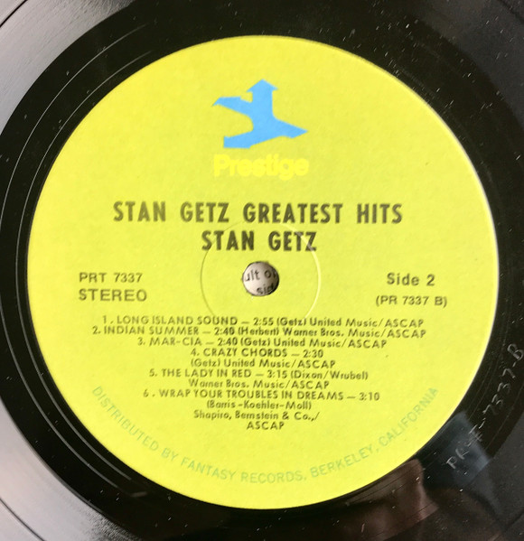 Stan Getz - Greatest Hits (LP, Comp, RE) (Very Good Plus (VG+)) - Image 4