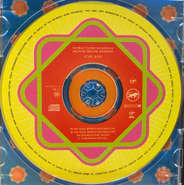 Nusrat Fateh Ali Khan & Michael Brook - Nusrat Fateh Ali Khan & Michael Brook: Remixed - Star Rise (CD, Album) (Near Mint (NM or M-)) - Image 4