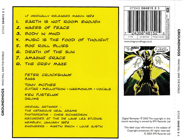 The Groundhogs - Who Will Save The World? The Mighty Groundhogs (CD, Album, RE, RM) (Near Mint (NM or M-)) - Image 2