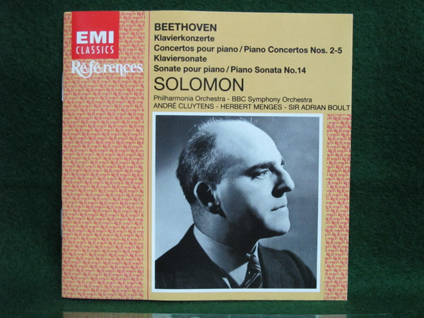 Ludwig van Beethoven, Solomon (6) - Piano Concertos Nos. 2-5, Piano Sonata No.14 (2xCD, Comp, RM) (Near Mint (NM or M-)) - Image 3