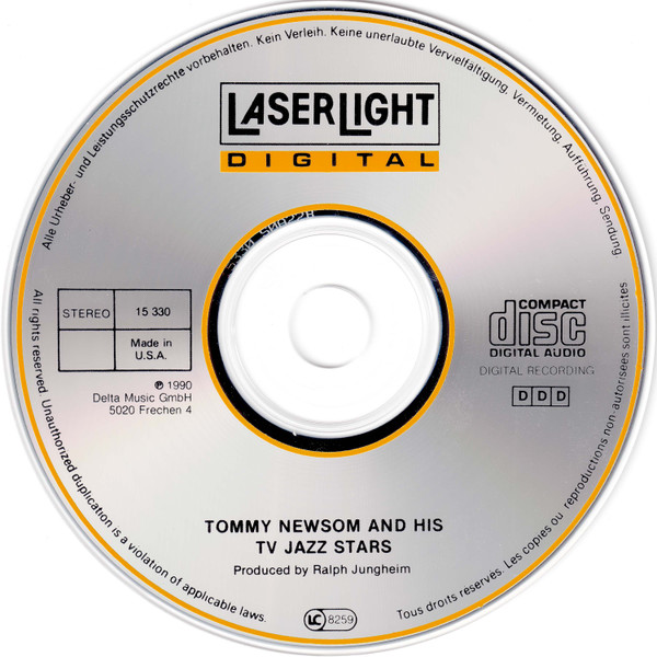 Tommy Newsom & His TV Jazz Stars - Tommy Newsom & His TV Jazz Stars (CD, Album) (Near Mint (NM or M-)) - Image 3