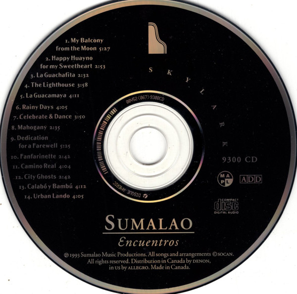 Sumalao - Encuentros (CD, Album) (Near Mint (NM or M-)) - Image 3
