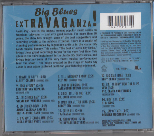 Various - Big Blues Extravaganza! (The Best Of Austin City Limits) (CD) (Near Mint (NM or M-)) - Image 5