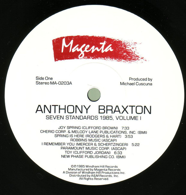 Anthony Braxton - Seven Standards 1985, Volume I (LP) (Near Mint (NM or M-)) - Image 3