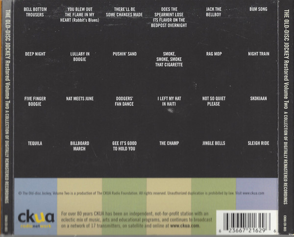 Various - The Old Disc Jockey Restored Volume Two (CD, Comp) (Near Mint (NM or M-)) - Image 2
