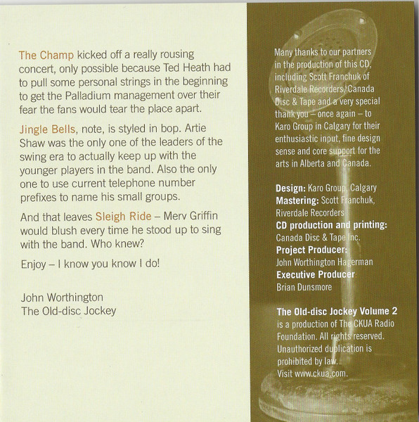 Various - The Old Disc Jockey Restored Volume Two (CD, Comp) (Near Mint (NM or M-)) - Image 5