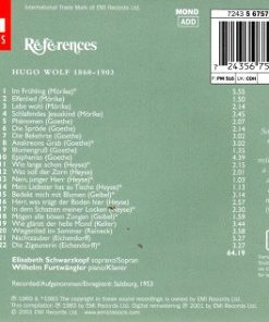 Alternative view of Hugo Wolf – Elisabeth Schwarzkopf, Wilhelm Furtwängler - 22 Lieder (CD, Album, Mono, RE, RM) (Mint (M))