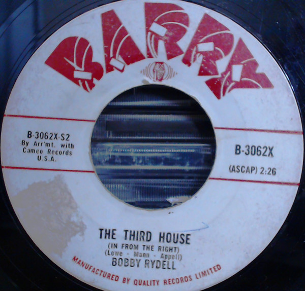 Bobby Rydell - The Third House (7", Single) (Near Mint (NM or M-)) - Image 2
