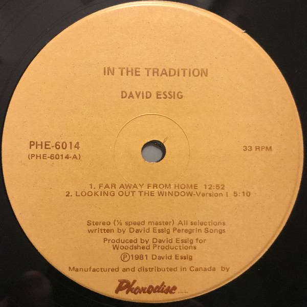 David Essig - In The Tradition (2xLP, Album) (Near Mint (NM or M-)) - Image 3