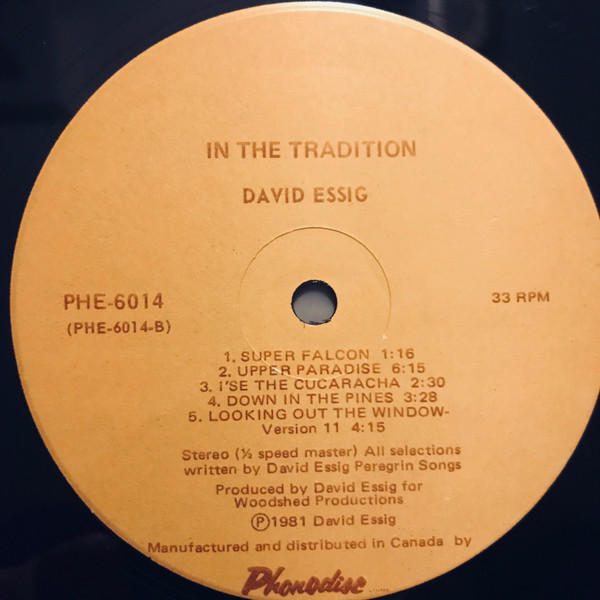 David Essig - In The Tradition (2xLP, Album) (Near Mint (NM or M-)) - Image 4