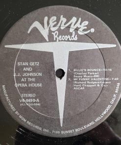 Stan Getz And J.J. Johnson - At The Opera House (LP, Album, RE) (Near Mint (NM or M-)) - Image 4
