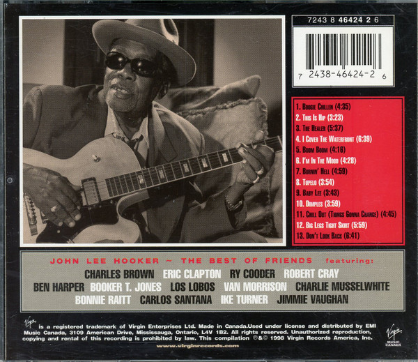 John Lee Hooker - The Best Of Friends (CD, Comp) (Near Mint (NM or M-)) - Image 3