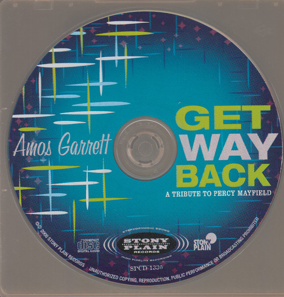 Amos Garrett - Get Way Back : A Tribute To Percy Mayfield (CD, Album) (Mint (M)) - Image 3