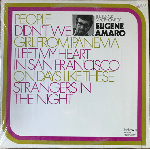 Eugene Amaro - The Tenor Saxophone Of Eugene Amaro (LP, Album) (Very Good Plus (VG+))