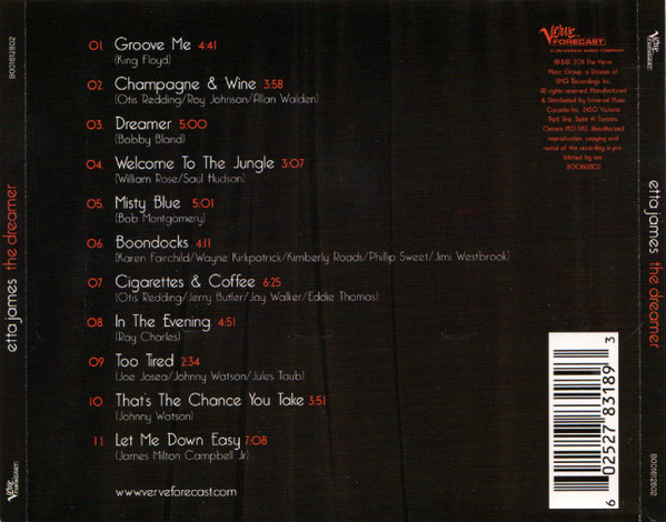 Etta James - The Dreamer (CD, Album) (Near Mint (NM or M-)) - Image 2
