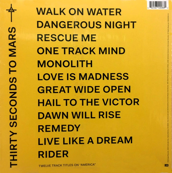 30 Seconds To Mars - America (LP, Album, Whi) (Near Mint (NM or M-)) - Image 2
