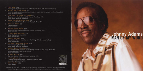 Johnny Adams - Man Of My Word (CD, Album) (Near Mint (NM or M-)) - Image 2