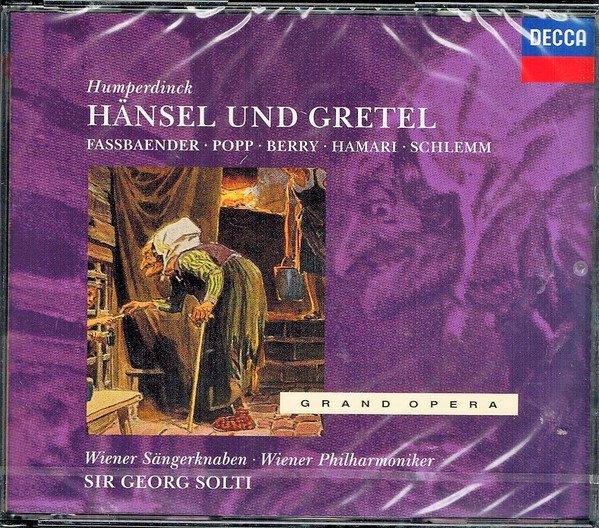 Engelbert Humperdinck (2), Brigitte Fassbaender, Lucia Popp, Walter Berry, Julia Hamari, Anny Schlemm, Die Wiener Sängerknaben, Wiener Philharmoniker, Georg Solti - Hänsel und Gretel (2xCD, Album, RE, RM) (Mint (M))