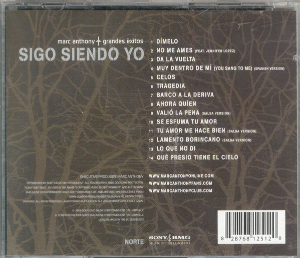 Marc Anthony - Sigo Siendo Yo (Grandes Éxitos) (CD, Comp) (Mint (M)) - Image 2
