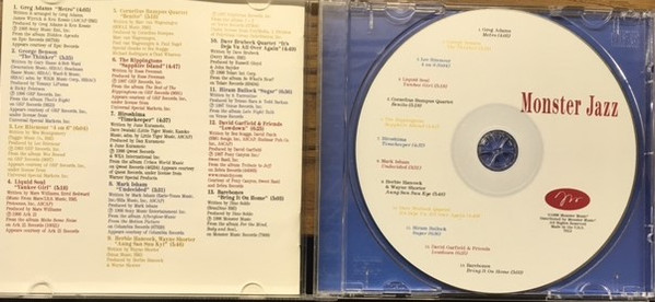 Various - Monster Jazz (HDCD, Album, Comp) (Near Mint (NM or M-)) - Image 2
