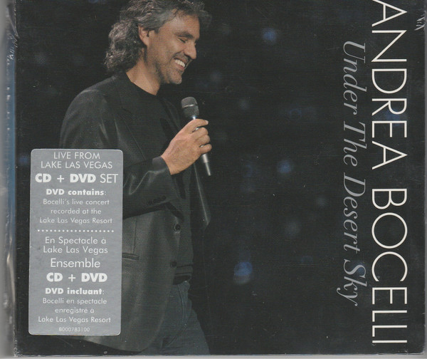 Andrea Bocelli - Under The Desert Sky (CD, Album + DVD-V, Multichannel, NTSC) (Mint (M))