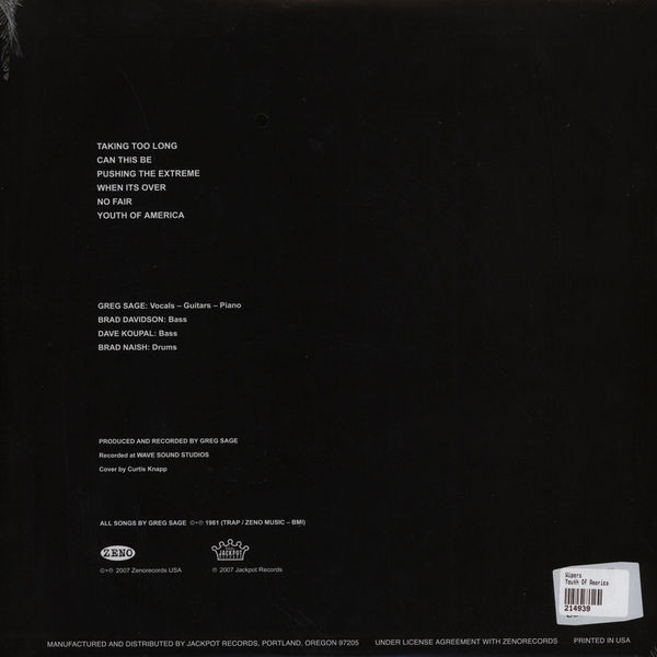 Wipers - Youth Of America (LP, Album, Ltd, RE, RM) (Near Mint (NM or M-)) - Image 2