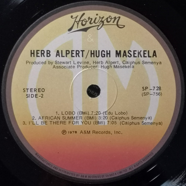 Herb Alpert / Hugh Masekela - Herb Alpert / Hugh Masekela (LP, Album) (Near Mint (NM or M-)) - Image 4