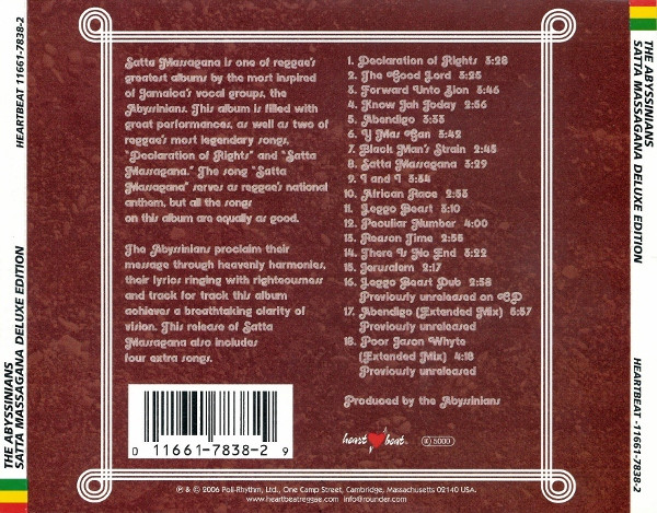 The Abyssinians - Satta Massagana (CD, Album, Dlx, RE, Sli) (Near Mint (NM or M-)) - Image 5